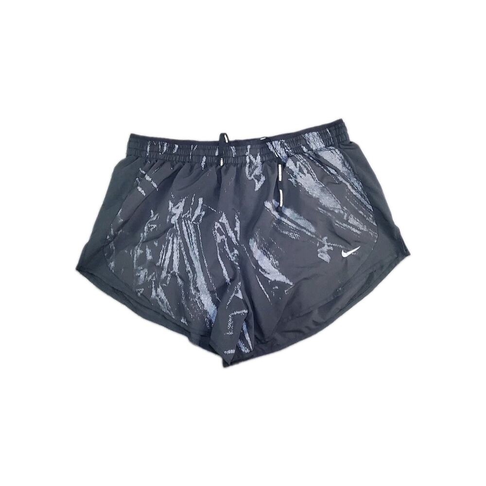 Nike Flex Tempo Lux Women's Sz L Running Shorts Black Print BV4389 Hiking C28-14